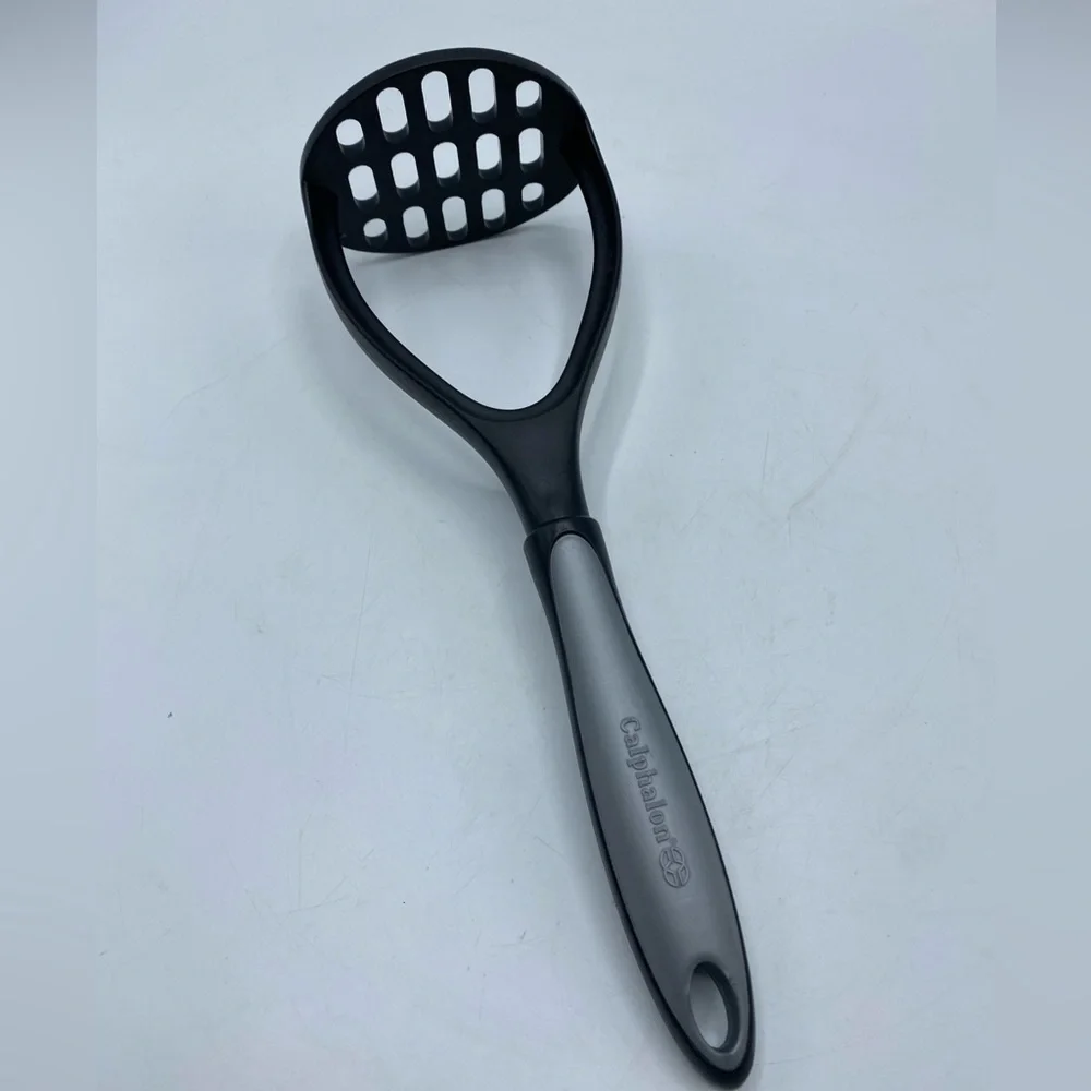 CALPHALON Black & Gray Nylon Potato Masher Smasher Kitchen Utensil 11 5/8